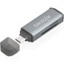 AISENS Lector de tarjetas ASCR-2C10-GR USB-C Gris